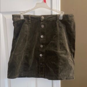 YMI Green A-line Mini Skirt for Casual Wear